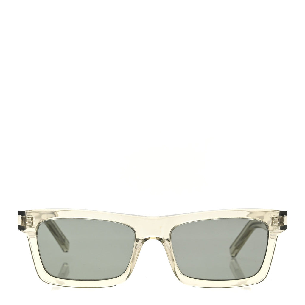 Saint Laurent Square Sunglasses — Transparent SL461