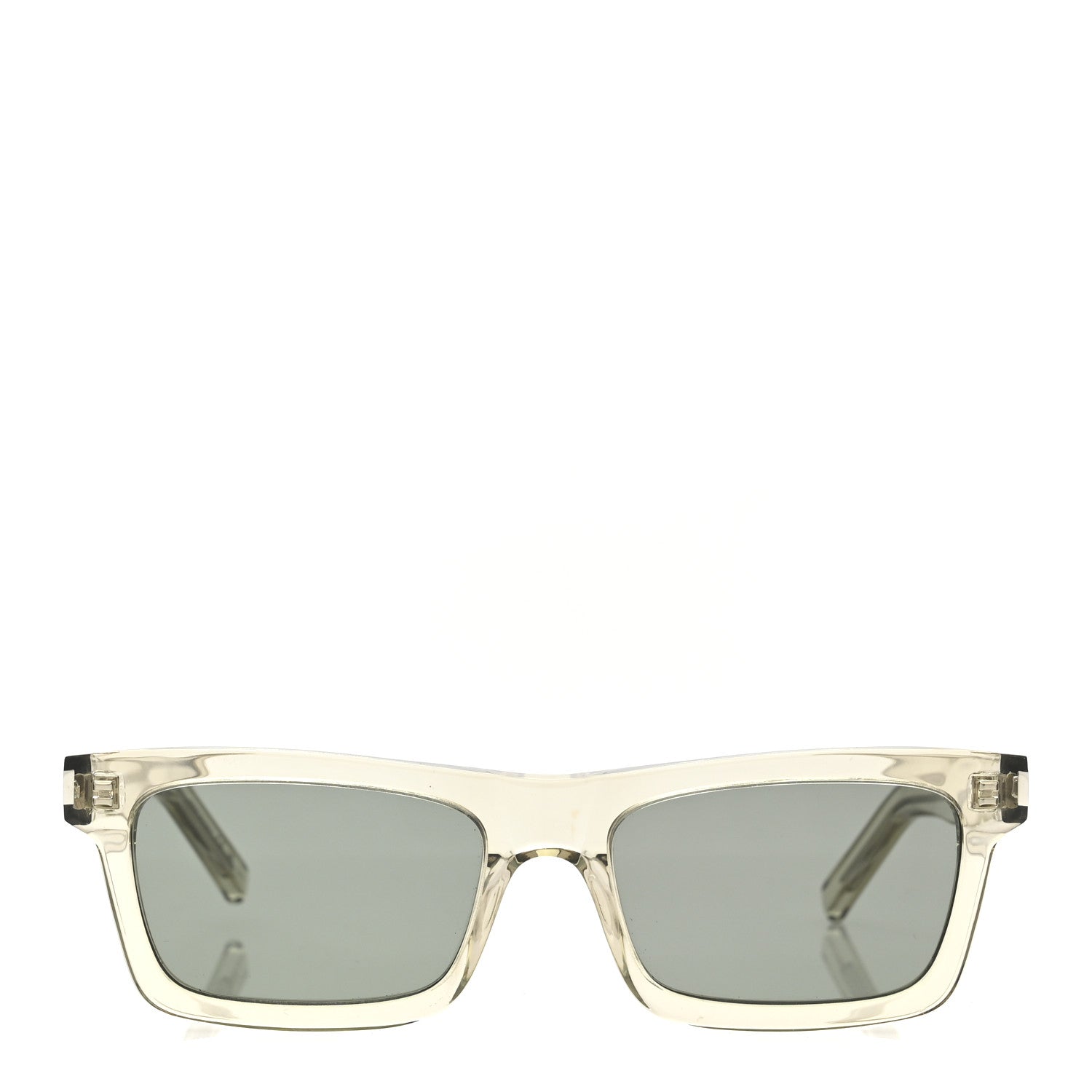 Saint Laurent Square Sunglasses — Transparent SL461
