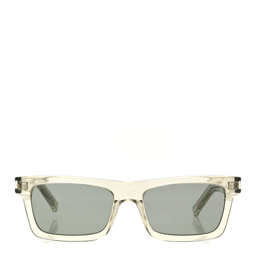 Saint Laurent Square Sunglasses — Transparent SL461