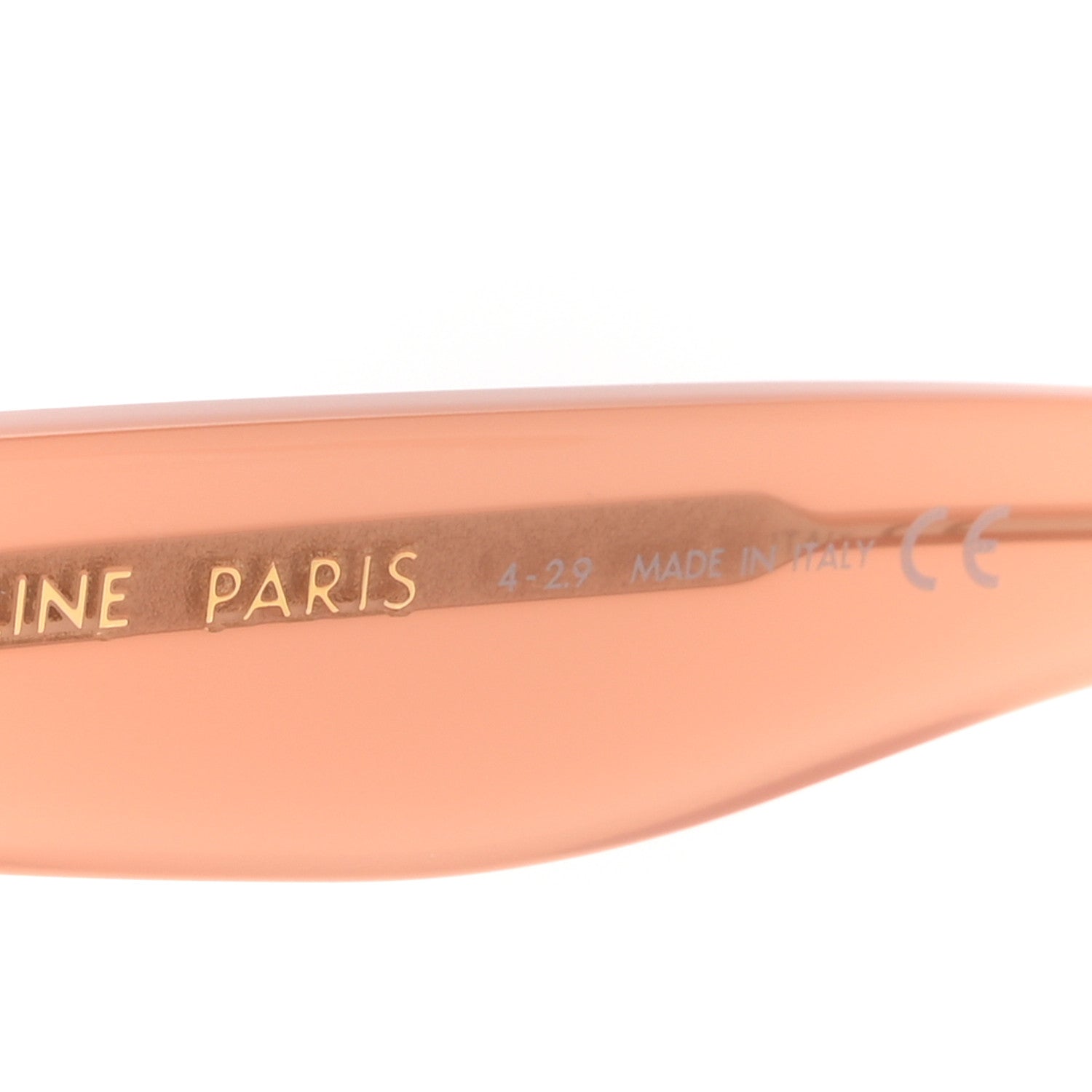 Celine Oversized Round Sunglasses CL4005FN Peach