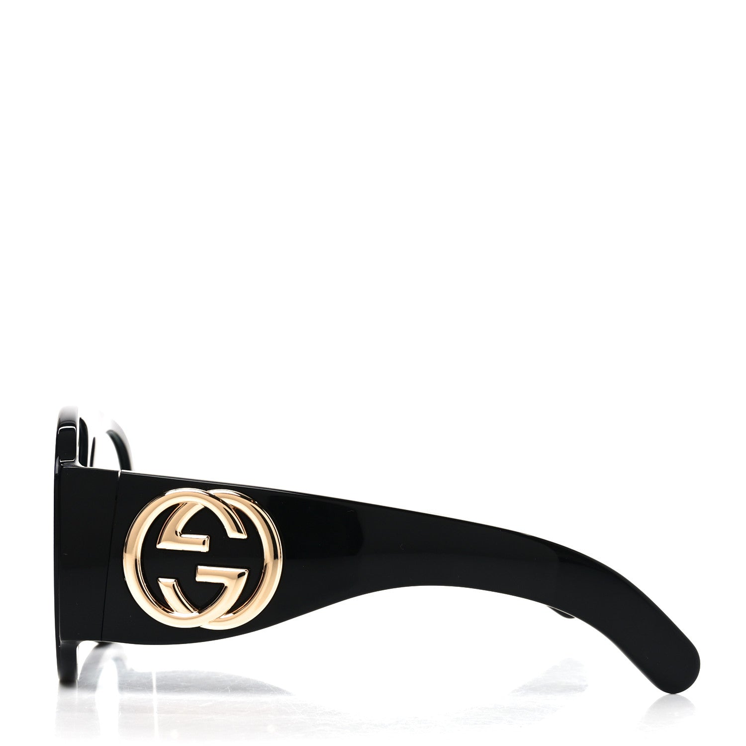 Gucci Oversized Aviator Sunglasses — Black GG0152S