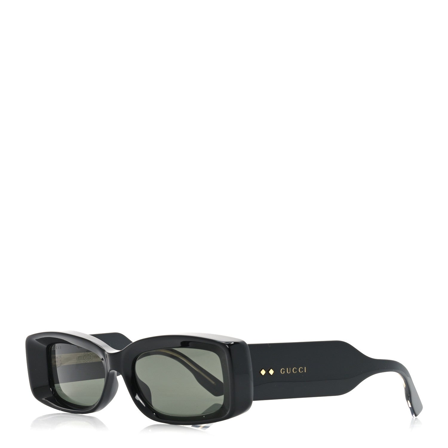 Gucci Rectangle Sunglasses — Black GG1528S