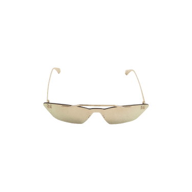 Off-White Cay Eye Metal Mask Sunglasses — Grey