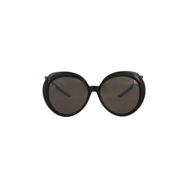 Balenciaga Round Frame Sunglasses — Black