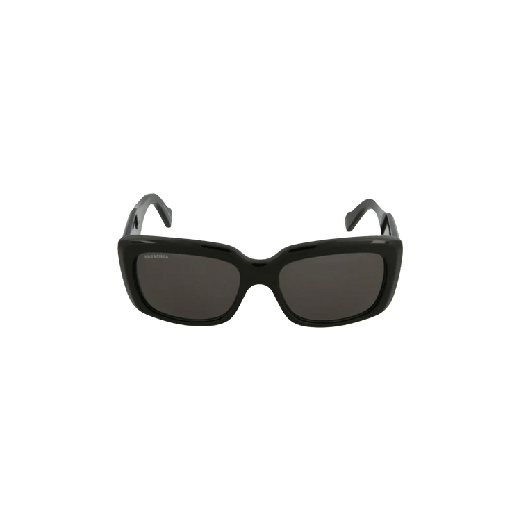 Balenciaga Rectangle Frame Sunglasses — Black
