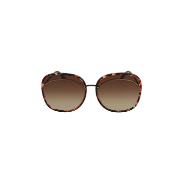 Bottega Veneta Round Frame Sunglasses — Brown