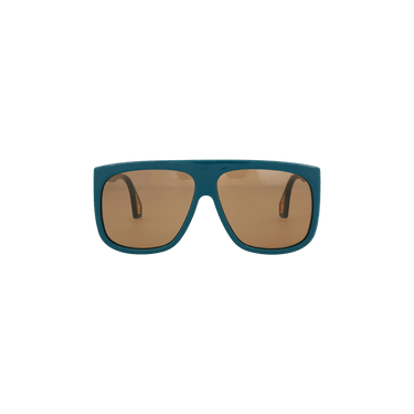 Gucci Square Frame Injection Sunglasses — Blue