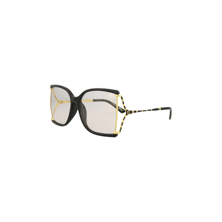 Gucci Square Frame Injection Sunglasses — Black