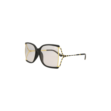 Gucci Square Frame Injection Sunglasses — Black