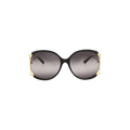 Gucci Round Frame Injection Sunglasses — Black