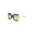 Gucci Round Frame Injection Sunglasses — Black