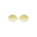 Gucci Round Frame Sunglasses — Gold