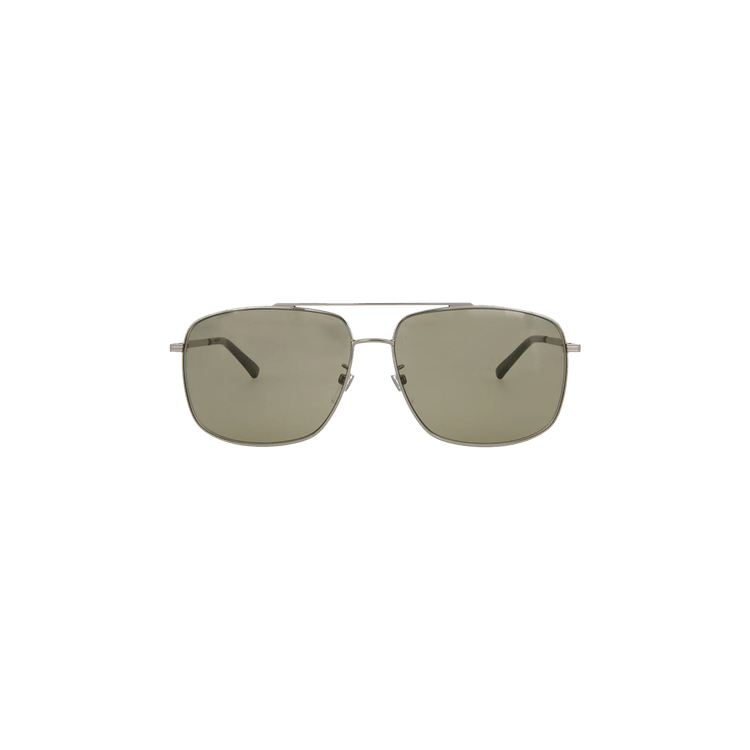 Gucci Aviator Sunglasses — Silver