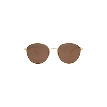 Gucci Round Frame Sunglasses — Gold