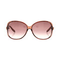 Gucci Round Frame Sunglasses — Brown
