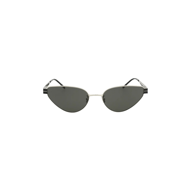 Saint Laurent Cat Eye Frame Sunglasses — Silver