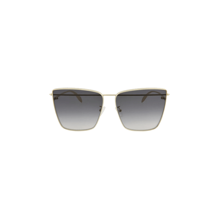 Alexander McQueen Cat Eye Frame Sunglasses — Gold