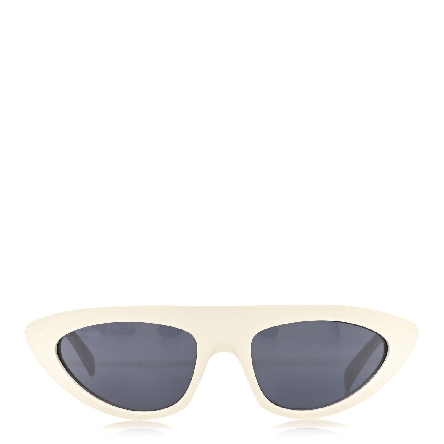 Celine Round Sunglasses — White
