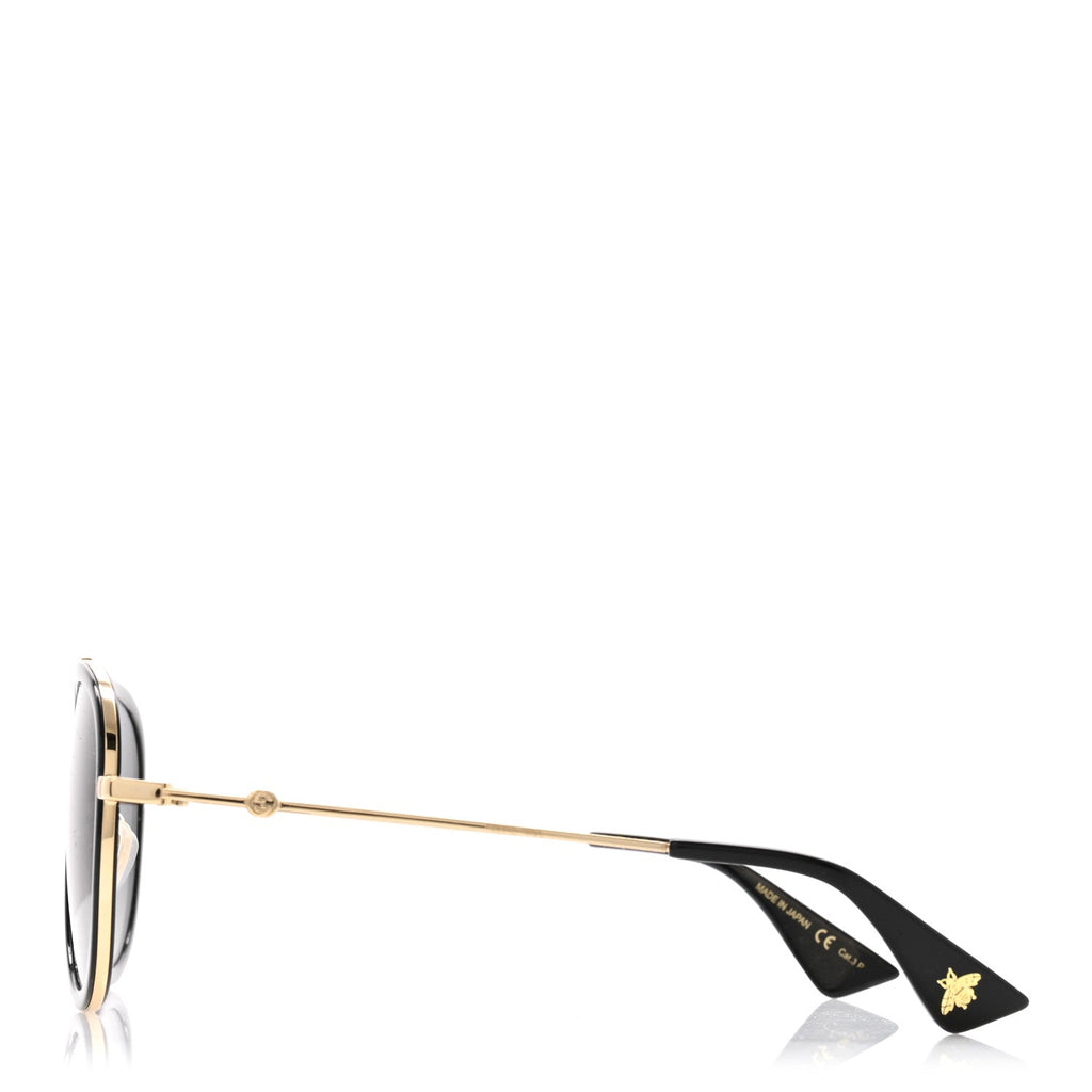 Gucci Aviator Sunglasses — Black GG0062S