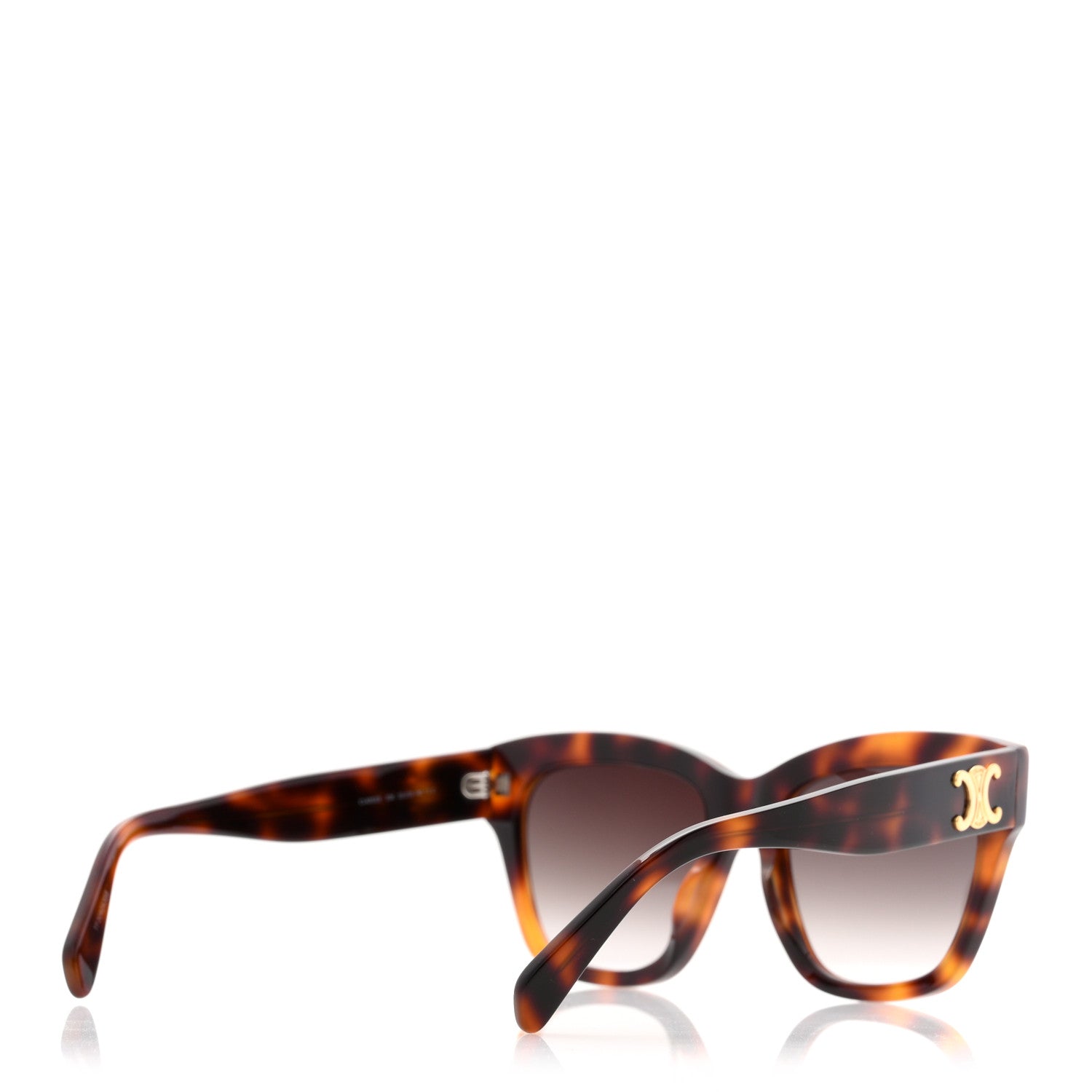 Celine Square Sunglasses — Havana