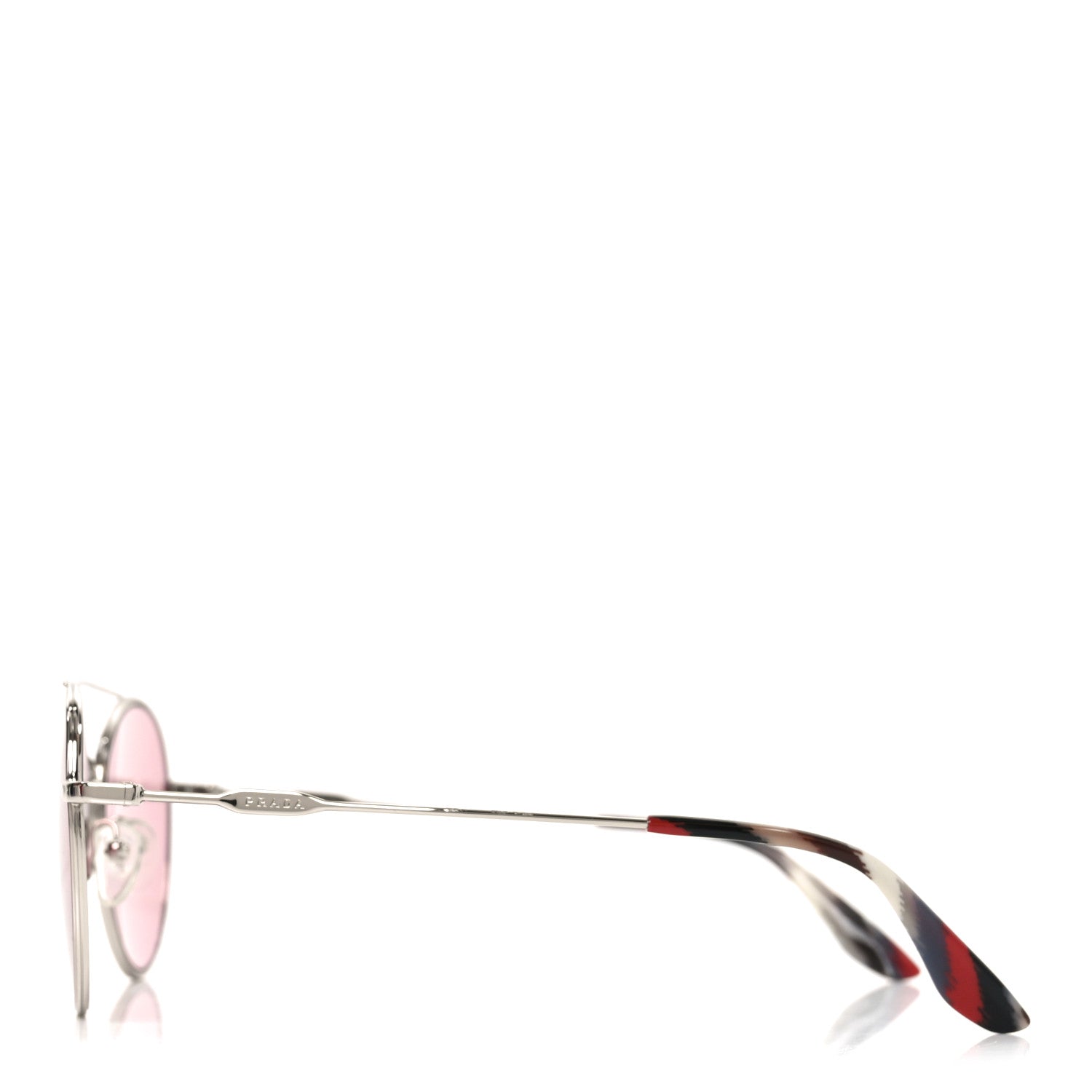 Prada Round Sunglasses — Silver