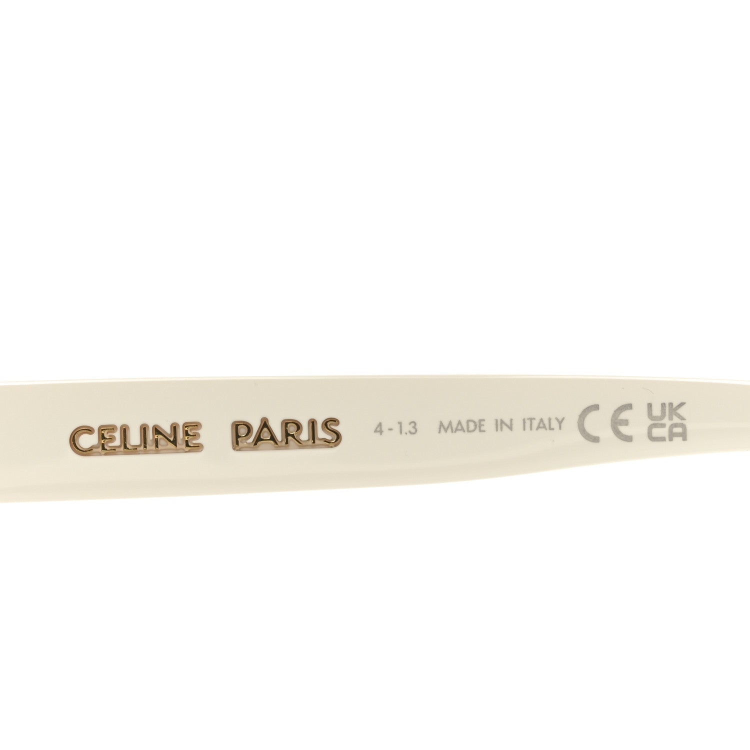 Celine Round Sunglasses — White