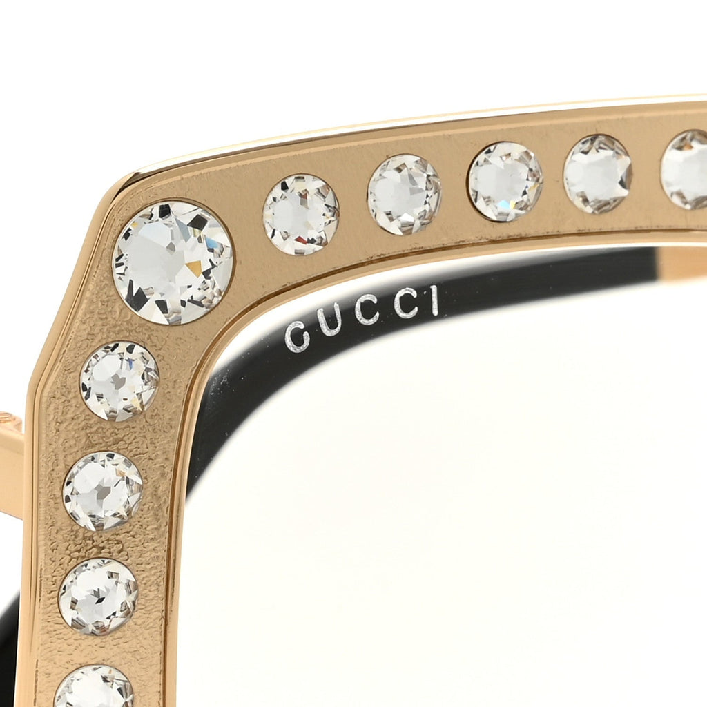Gucci Square Sunglasses — Crystal GG0115S