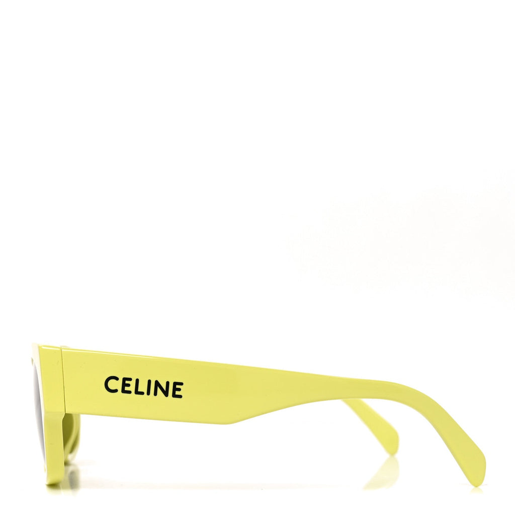 Celine Cat-Eye Sunglasses — Green