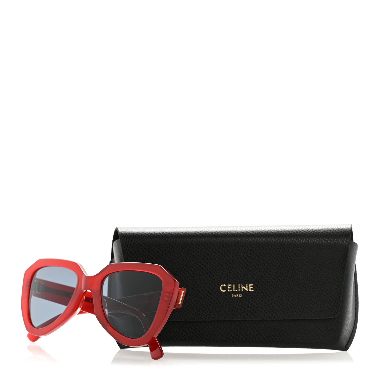 Celine Cat-Eye Sunglasses — Red
