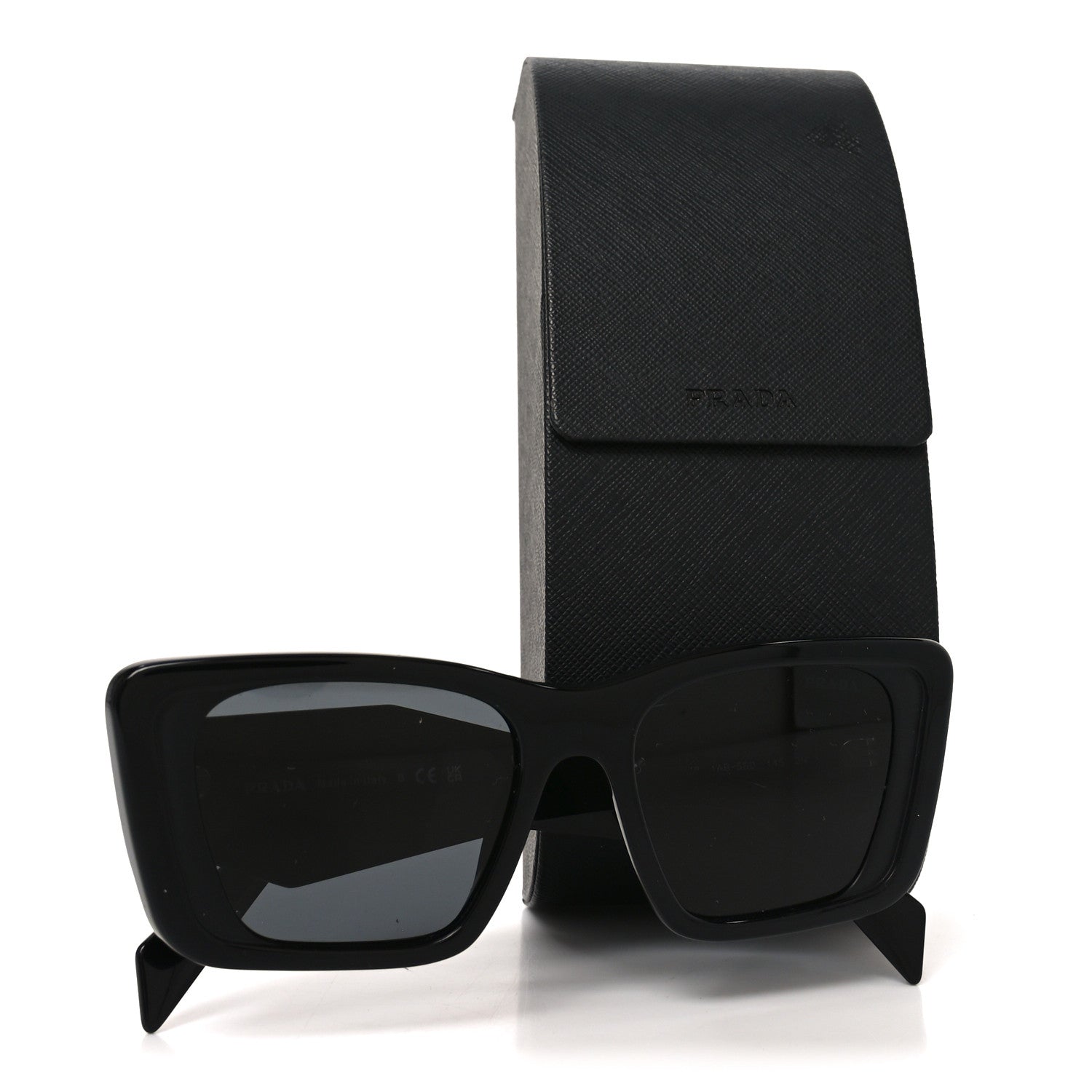 Prada Geometric Sunglasses — Black SPR 08Y