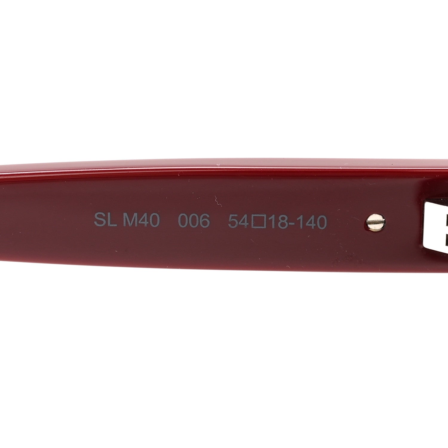Saint Laurent Square Sunglasses — Red