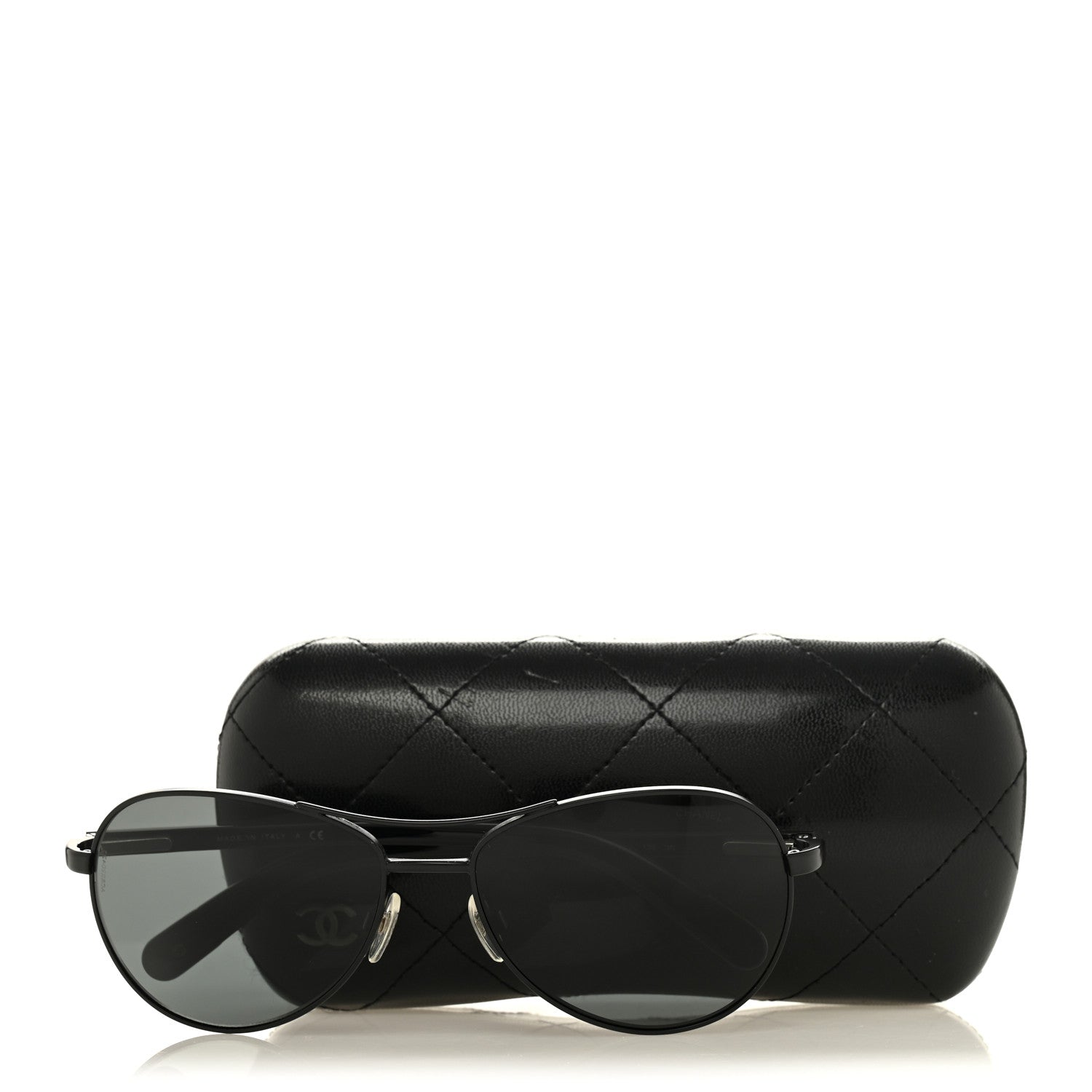 Chanel Aviator Sunglasses — Black