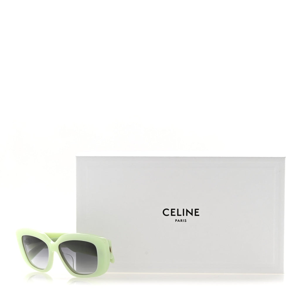 Celine Square Sunglasses — Green