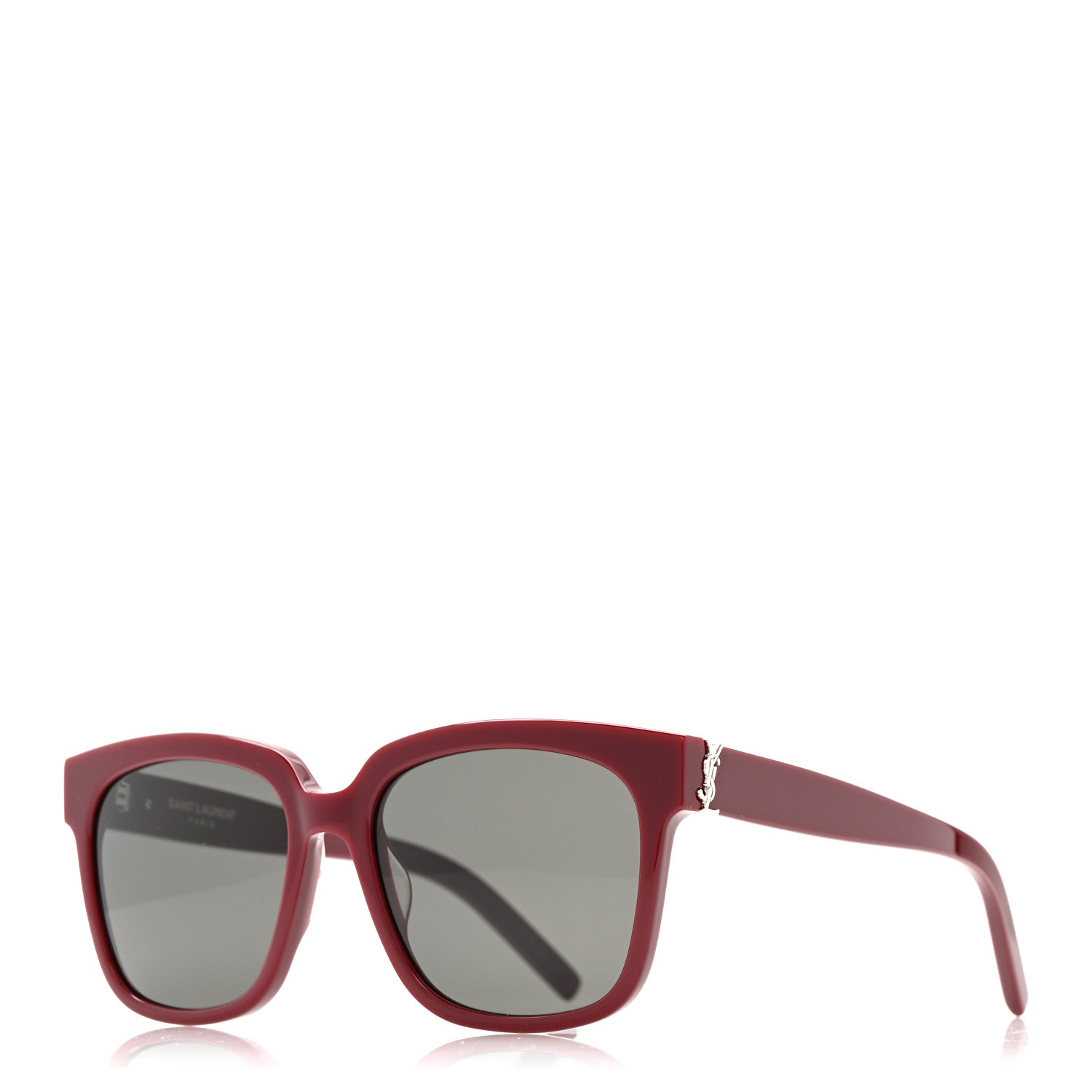 Saint Laurent Square Sunglasses — Red