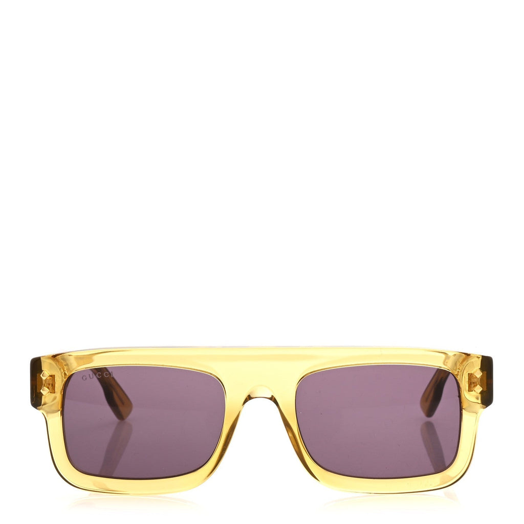 Gucci Square Sunglasses — Yellow GG1085S