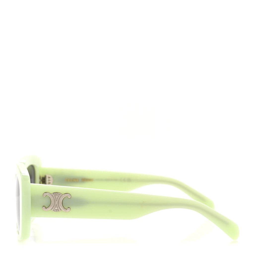 Celine Square Sunglasses — Green