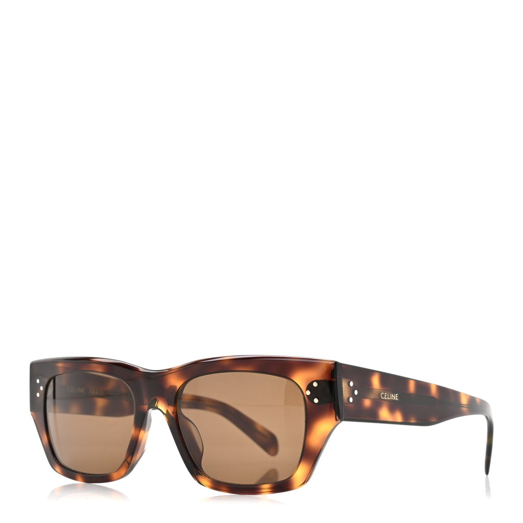 Celine Square Sunglasses — Havana