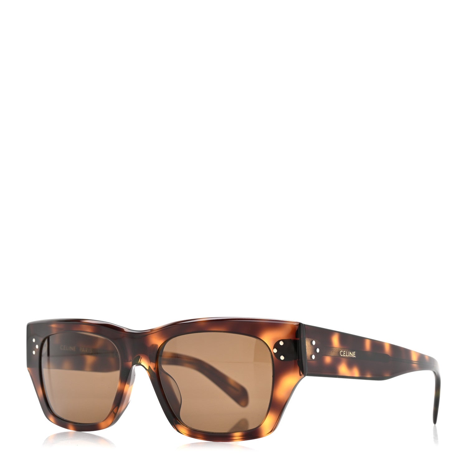 Celine Square Sunglasses — Havana