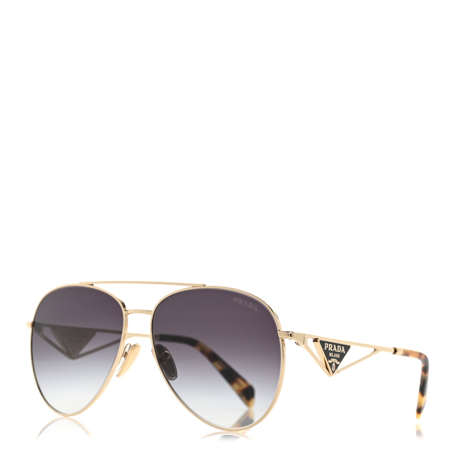 Prada Aviator Sunglasses — Tortoise SPR 73Z