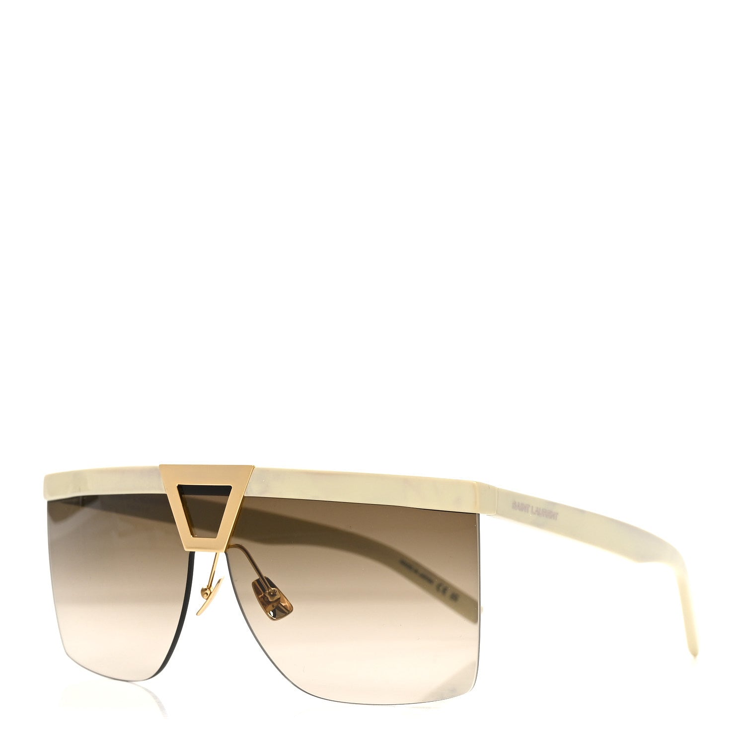 Saint Laurent Mask Sunglasses — White SL 537