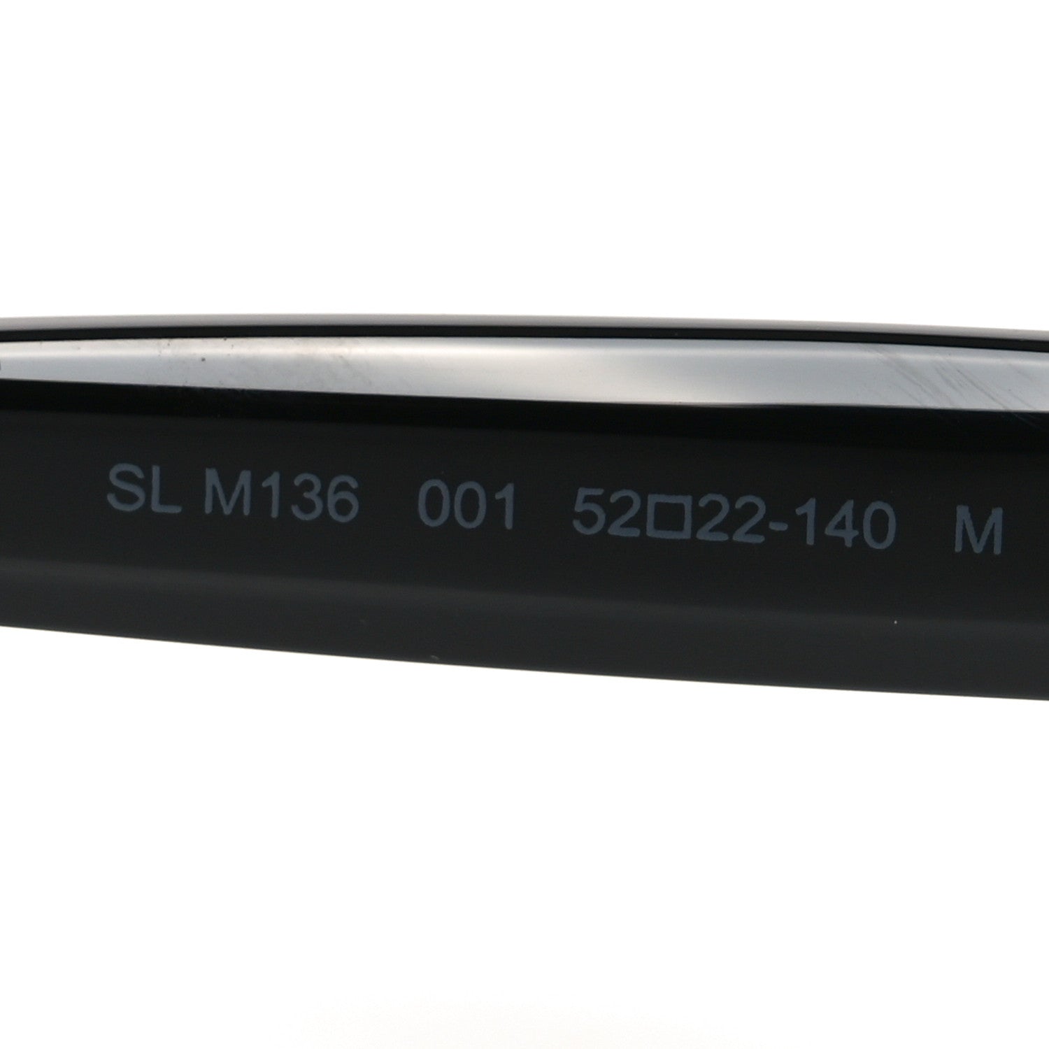 Saint Laurent Oval Sunglasses — Black