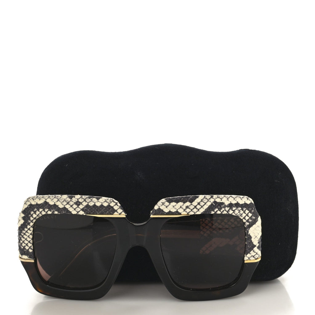 Gucci Square Sunglasses — Havana GG0484S