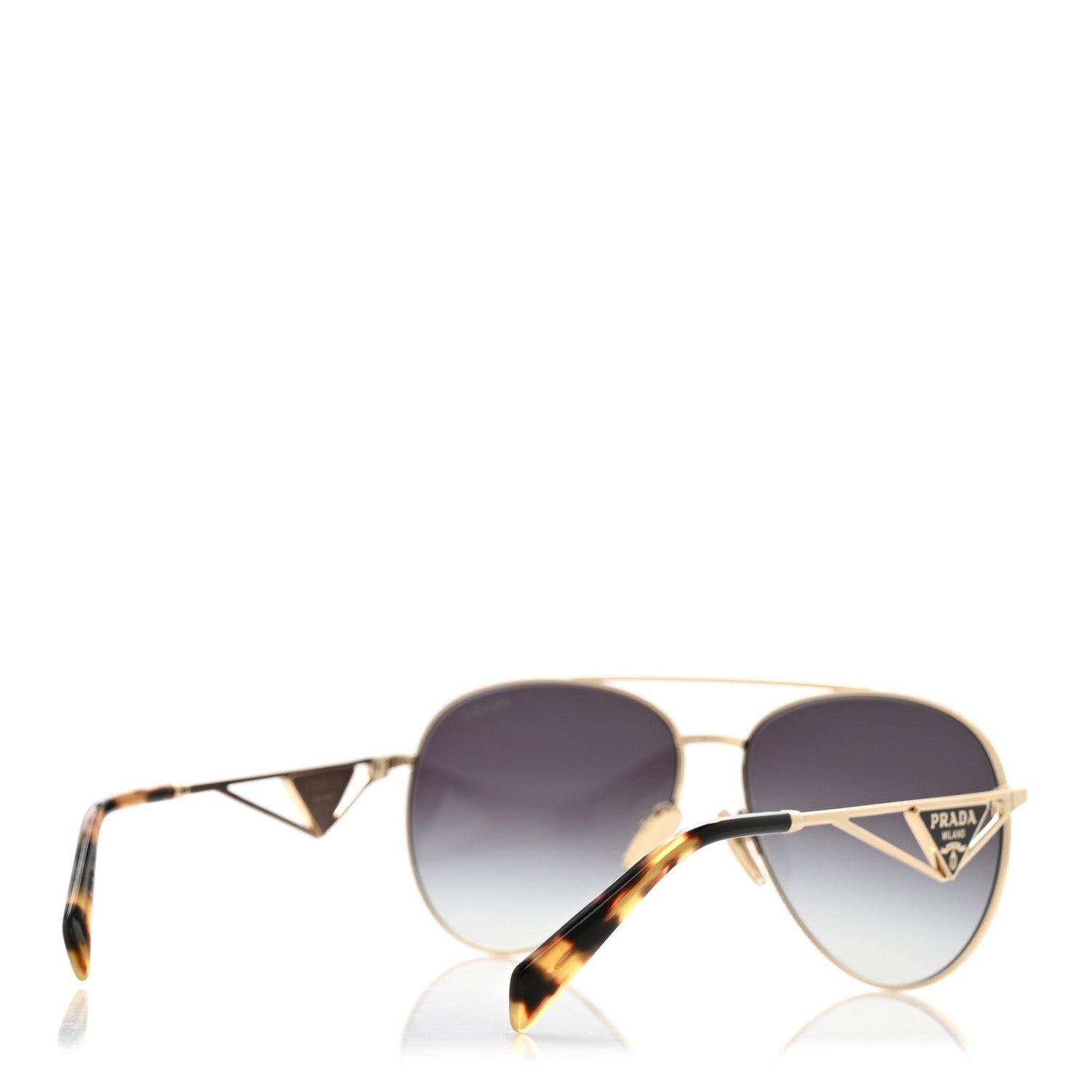 Prada Aviator Sunglasses — Tortoise SPR 73Z