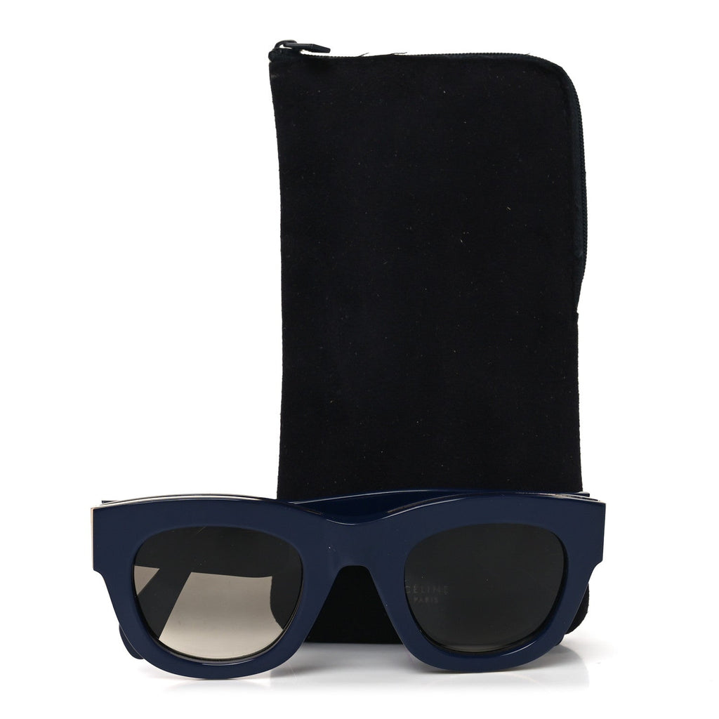 Celine Square Sunglasses — Blue