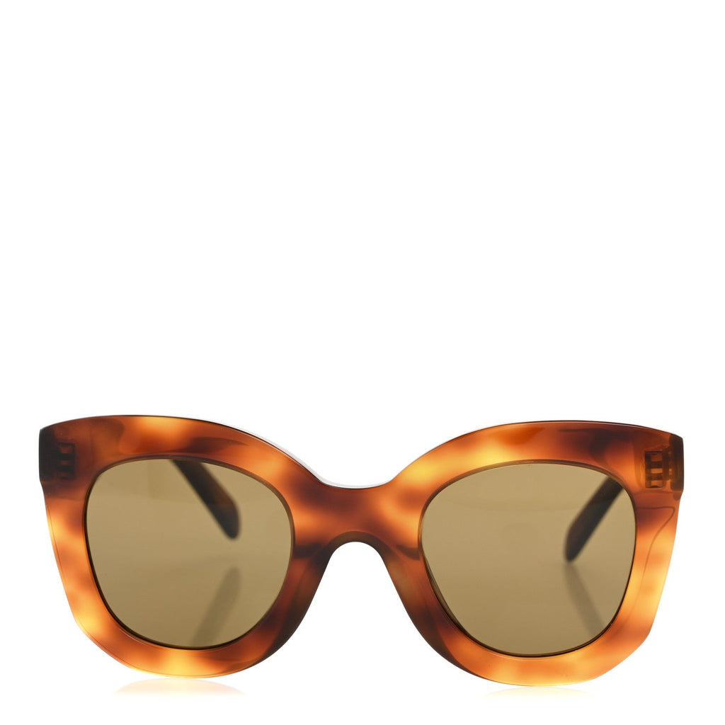 Celine Square Sunglasses — Havana