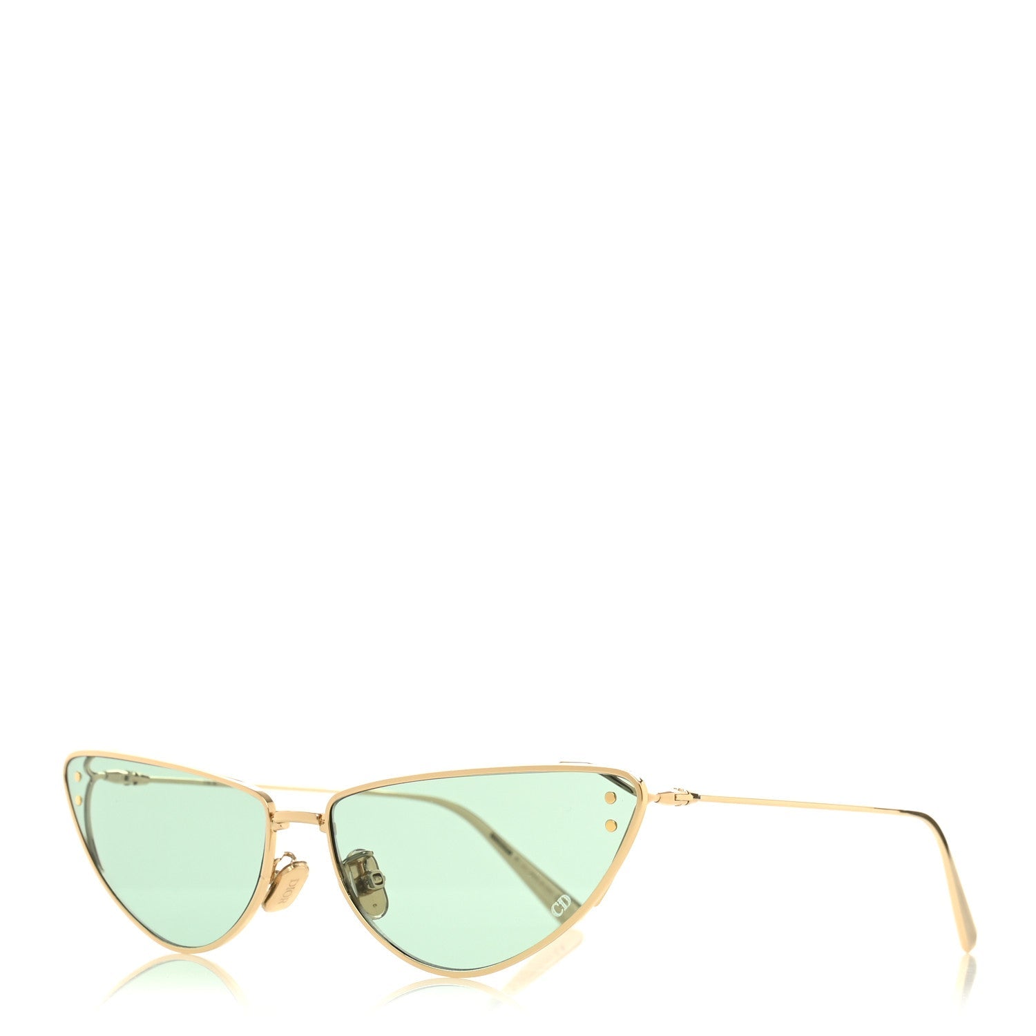 Dior Cat-Eye Sunglasses — Gold