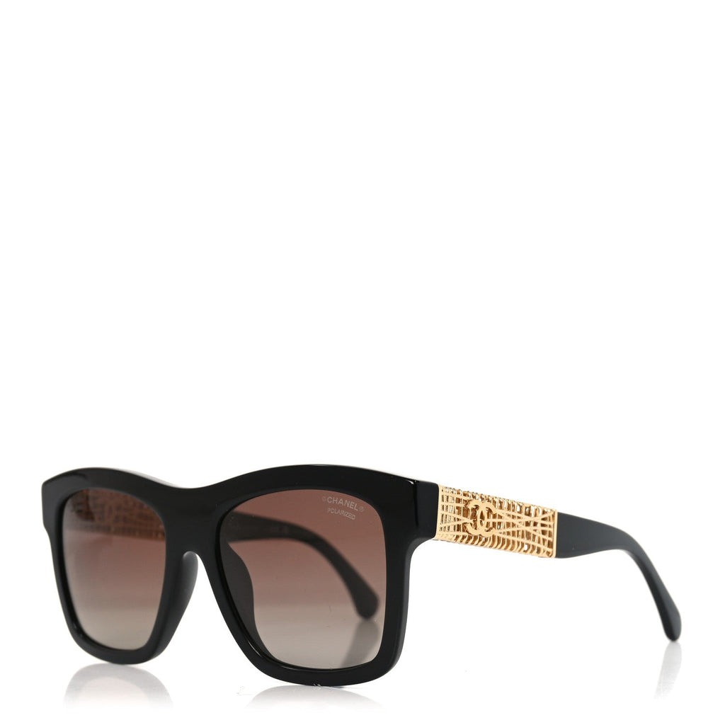 Chanel Square Sunglasses — Black 5533-A