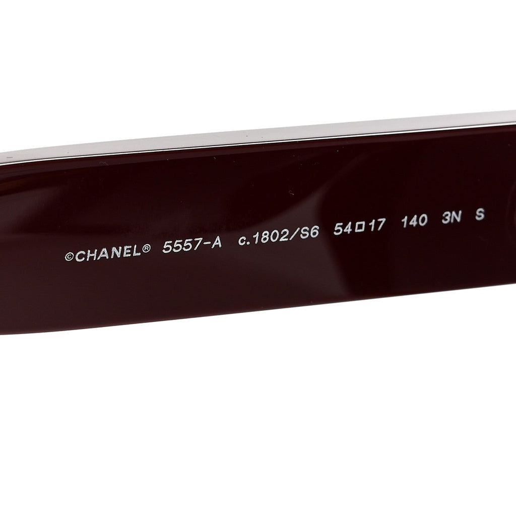 Chanel Butterfly Sunglasses — Burgundy 5557-A