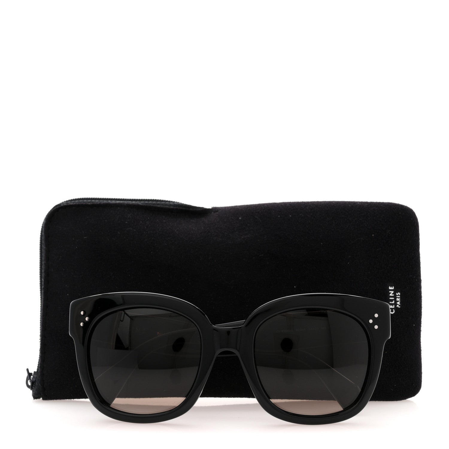 Celine Square Sunglasses — Black