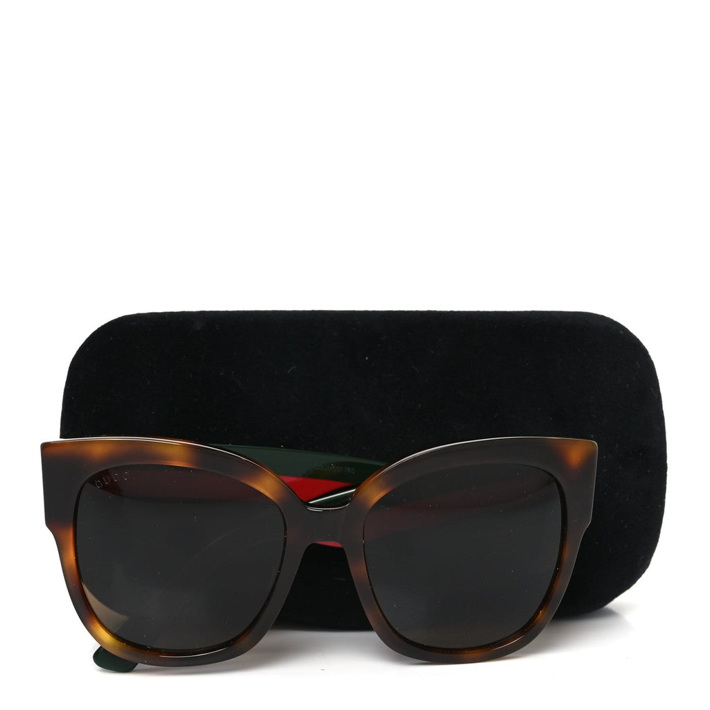 Gucci Square Sunglasses — Tortoise GG0059S